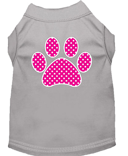 Pet Shirt "Pink Swiss Dot Paw"