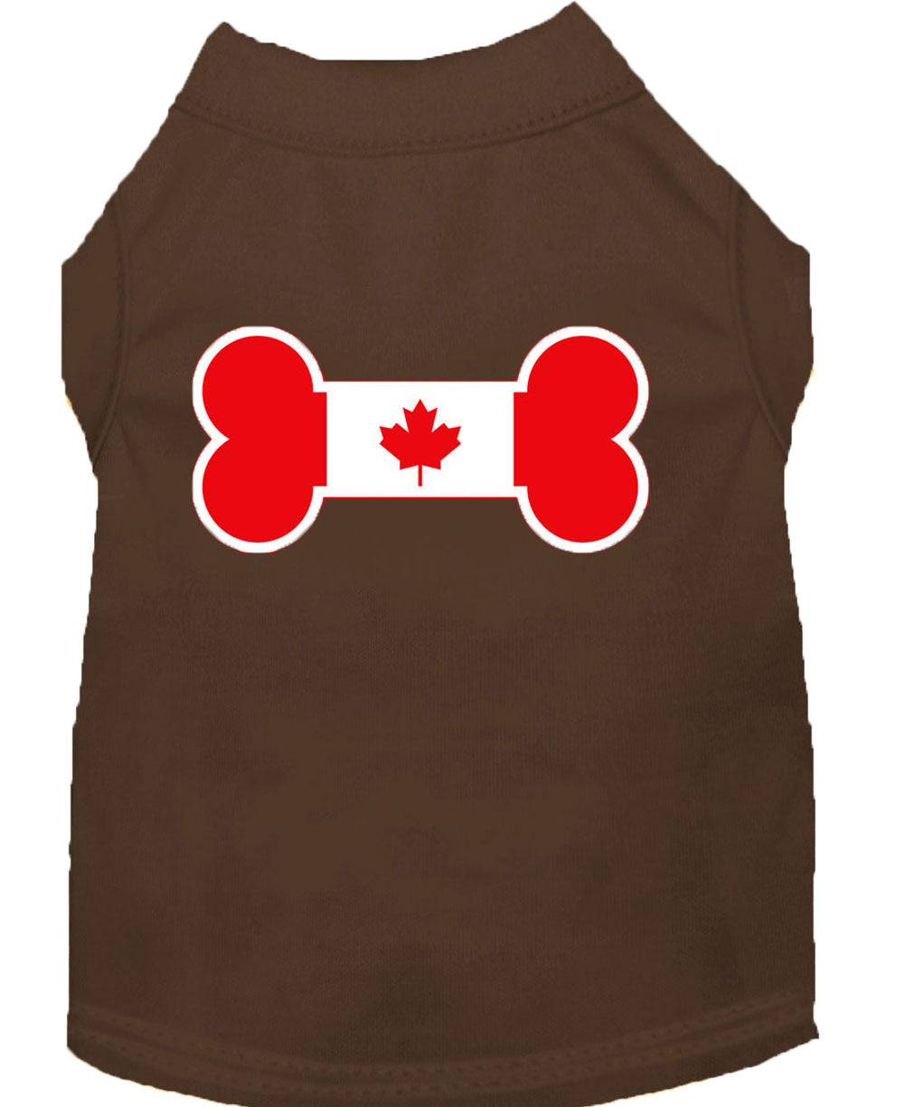 Pet Shirt "Bone Shaped Canadian Flag"