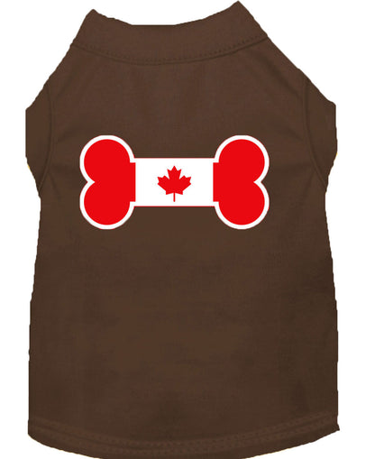 Pet Shirt "Bone Shaped Canadian Flag"