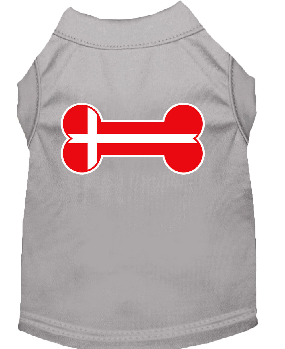 Pet Shirt "Bone Flag Denmark"