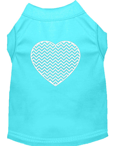 Pet Shirt "Chevron Heart"