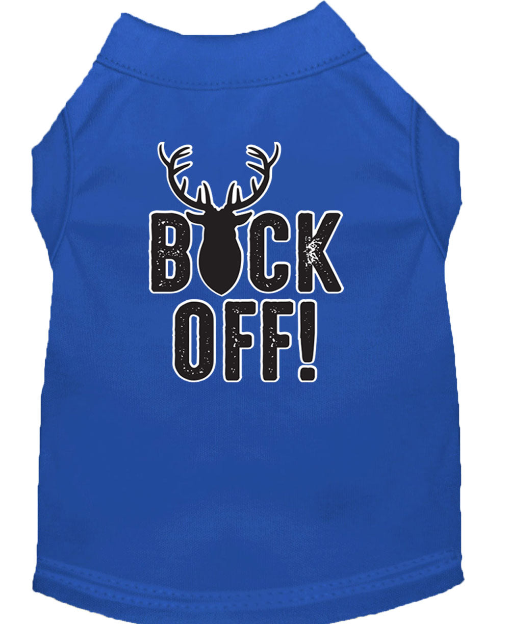 Pet Dog & Cat Shirt Screen Printed, "Buck Off"