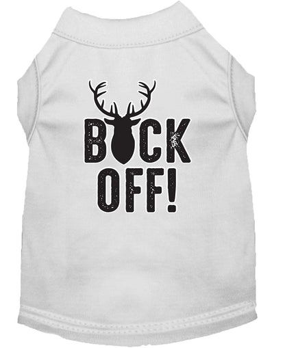 Pet Dog & Cat Shirt Screen Printed, "Buck Off"