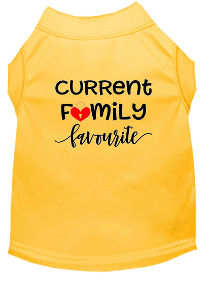 Pet Shirt "Current Family Favorite"