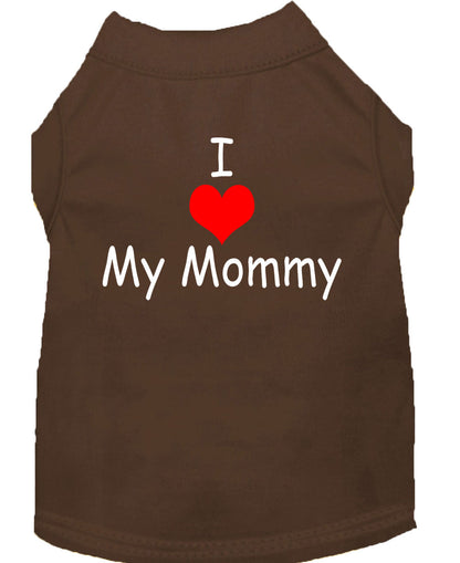Pet Shirt "I Love My Mommy"