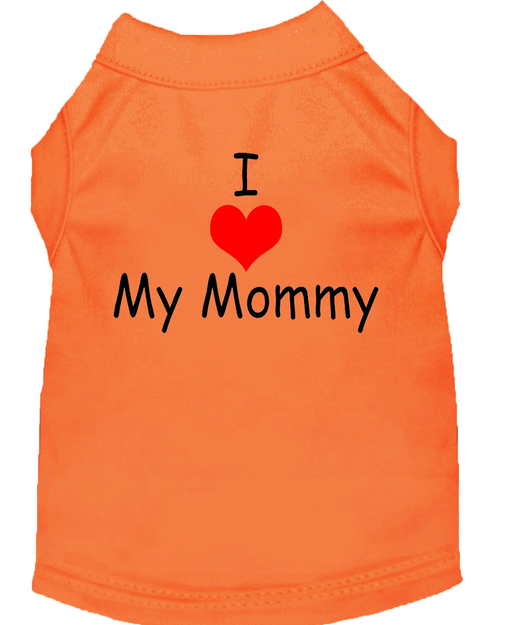 Pet Shirt "I Love My Mommy"