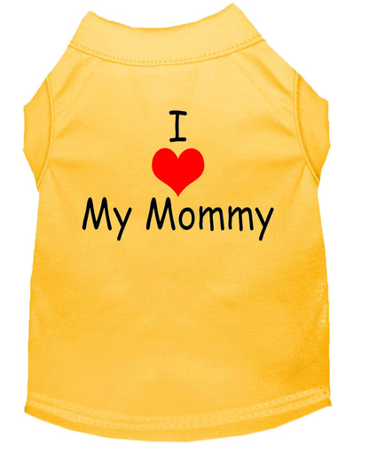 Pet Shirt "I Love My Mommy"