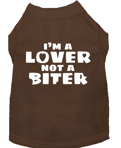 Pet Shirt "I'm A Lover, Not A Biter"