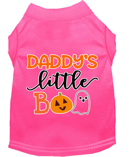 Halloween Pet Dog & Cat Shirt Screen Printed, "Daddy's Little Boo"