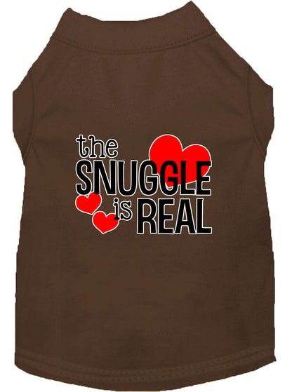 Pet Shirt "The Snuggle Is Real"