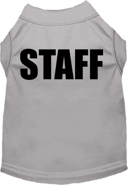 Pet Dog & Cat Shirt Screen Printed, "Staff Costume"