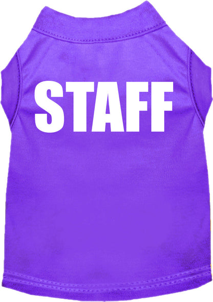 Pet Dog & Cat Shirt Screen Printed, "Staff Costume"