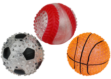 Multipet Doglucent TPR Sports Balls - Assorted Sports 2.5"