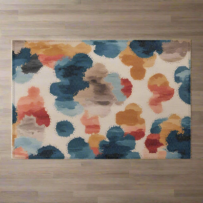 Watercolor Blotch Rabbit Mat