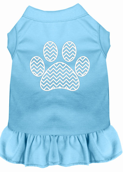 Pet Dress "Chevron Paw"