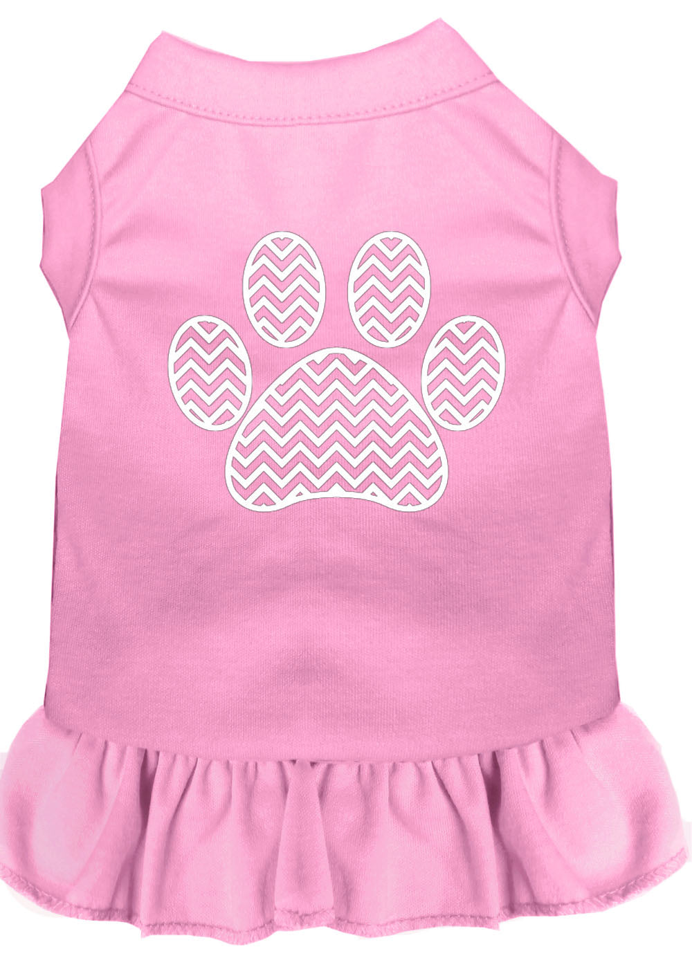 Pet Dress "Chevron Paw"
