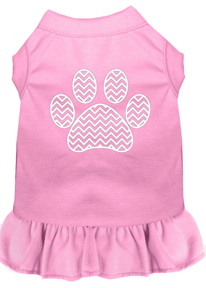 Pet Dress "Chevron Paw"