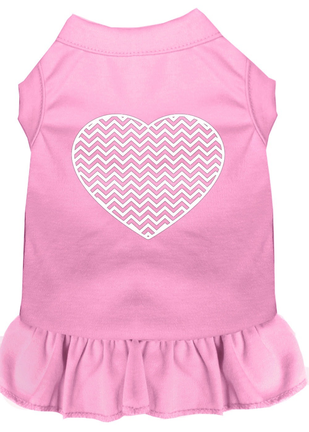 Pet Dress "Chevron Heart"