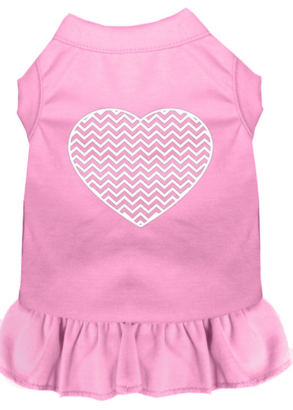 Pet Dress "Chevron Heart"
