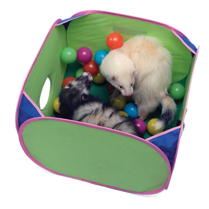 Marshall Pet Products Ferret Pop-N-Play Ball Pit with Plastic Balls Assorted Small