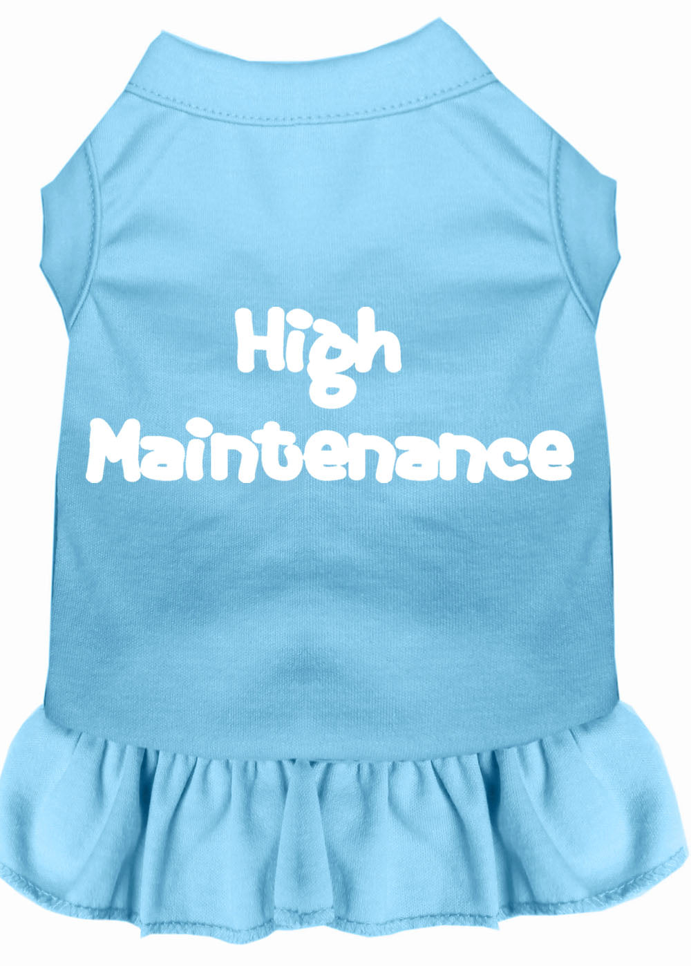 Pet Dress Screen Printed, "High Maintenance"