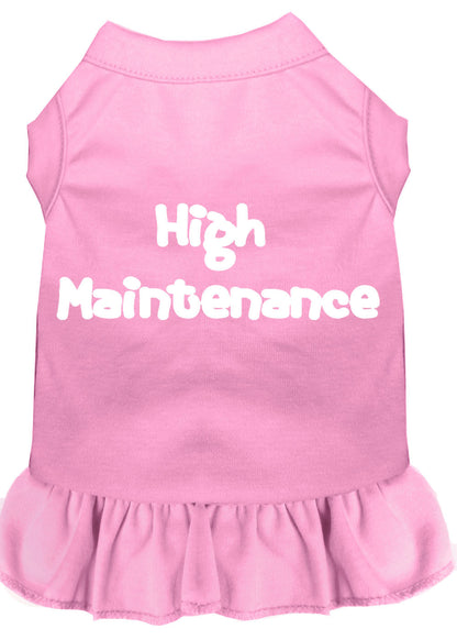 Pet Dress Screen Printed, "High Maintenance"