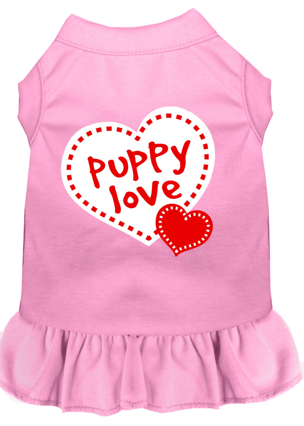 Pet Dress Screen Printed, "Puppy Love"