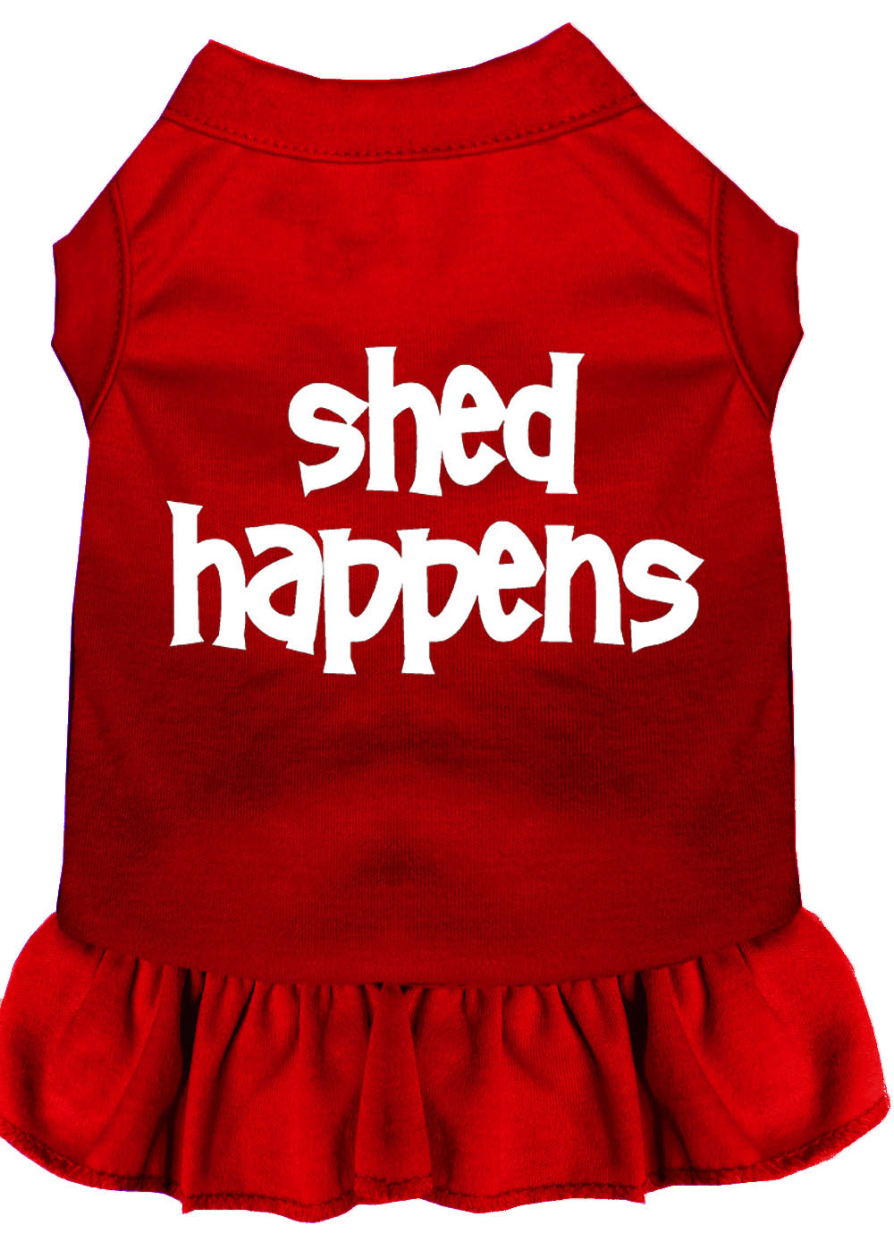 Pet Dress Screen Printed, "Shed Happens"