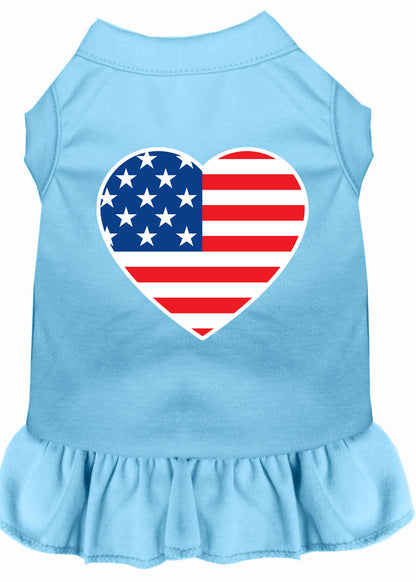 Pet Dress "American Flag Heart"