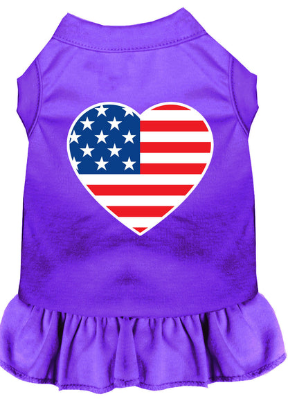 Pet Dress "American Flag Heart"