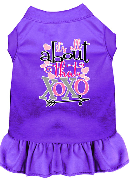 Pet Dress Screen Printed, "All About That XOXO"