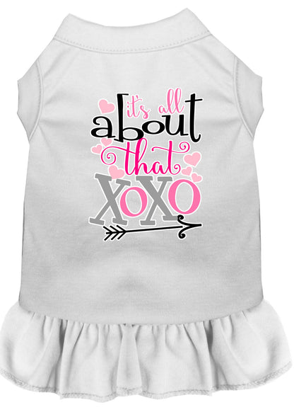 Pet Dress Screen Printed, "All About That XOXO"