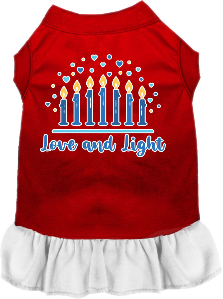 Hanukkah Pet Dress "Love and Light"