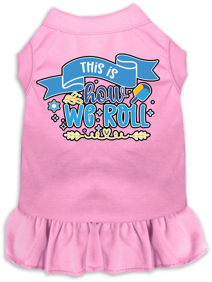 Hanukkah Pet Dress "This Is How We Roll"
