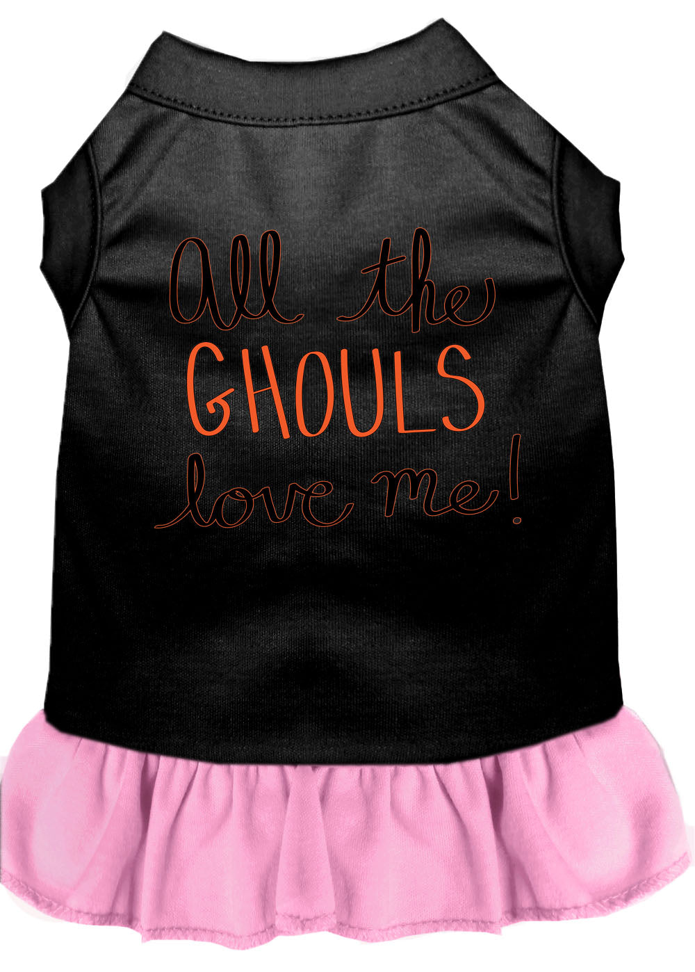 Halloween Pet Dress "All The Ghouls Love Me"