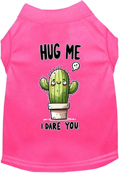 Dog Shirt for Pets "Hug Me, Dare You"
