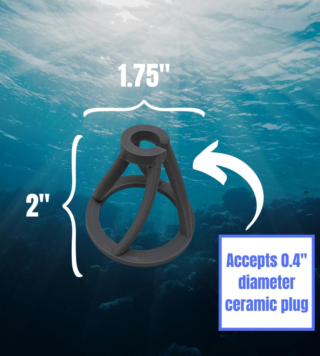 Chatelet REEFSHAPE Coral Frag Plug Stand for Coral Stability | 5 Pack Aquarium Substrate Frag Holder | Coral Protector Inserts | Made in USA