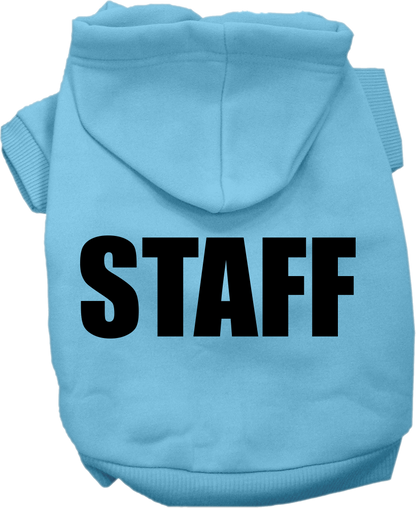 Halloween Pet Costume Hoodie Screen Printed, "Staff"