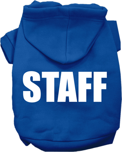 Halloween Pet Costume Hoodie Screen Printed, "Staff"
