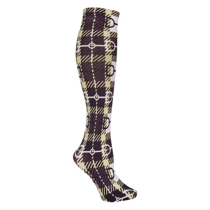 AWST Int'l Snaffle Bit Plaid Socks