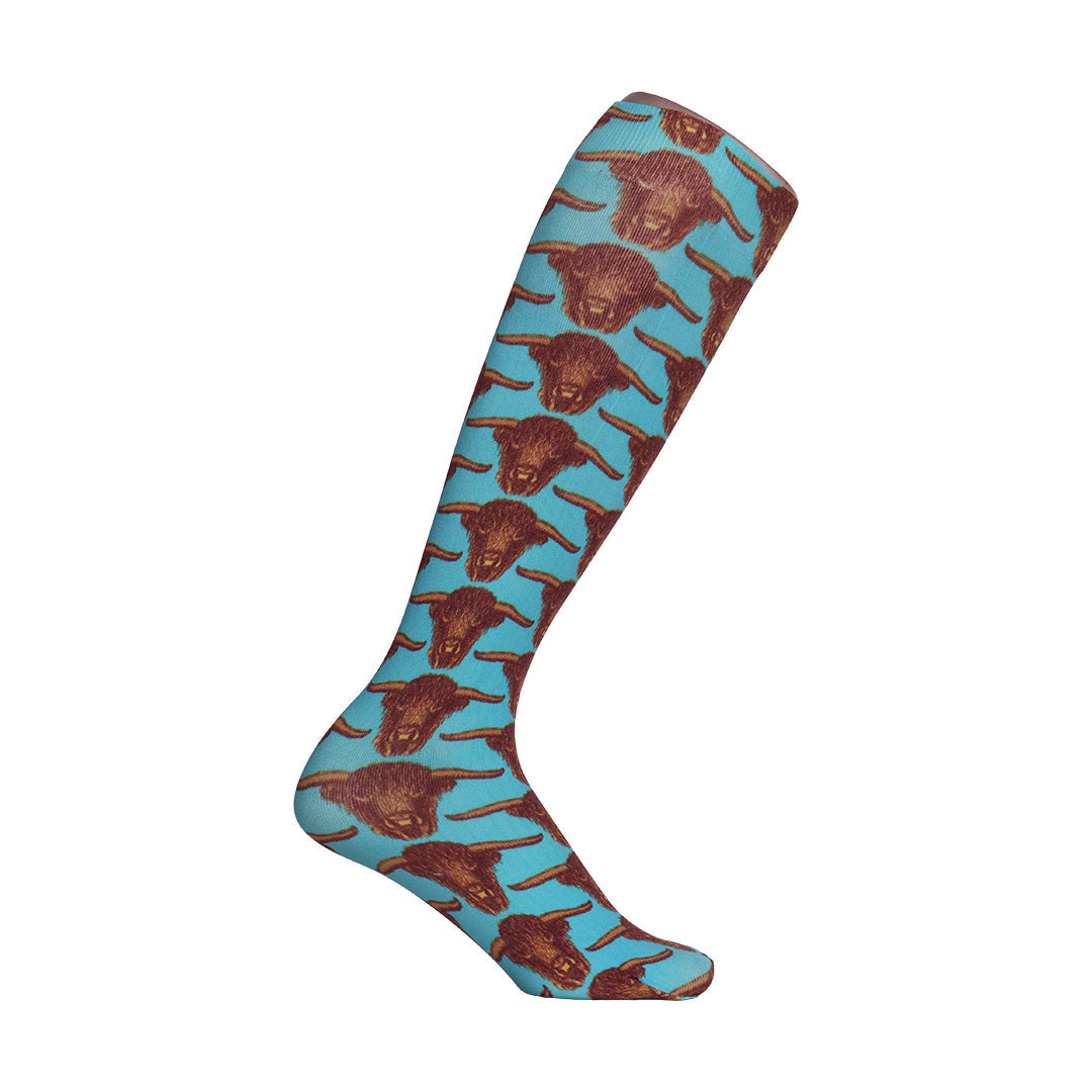 AWST Int'l Vintage Bull Head Boot Socks