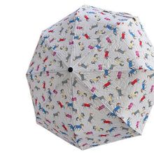 AWST Int'l Lila Compact Umbrella-Horses in Blankets
