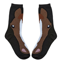 AWST Int'l Ladies'  Horse Face Crew Socks- 3 Pack