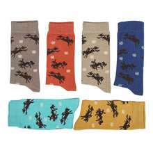 AWST Int'l Lila Bucking Horses Socks 6-pack