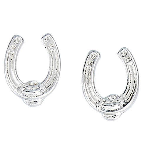 AWST Int'l Horseshoe Earrings w/Colorful Cowboy Hat Gift Box