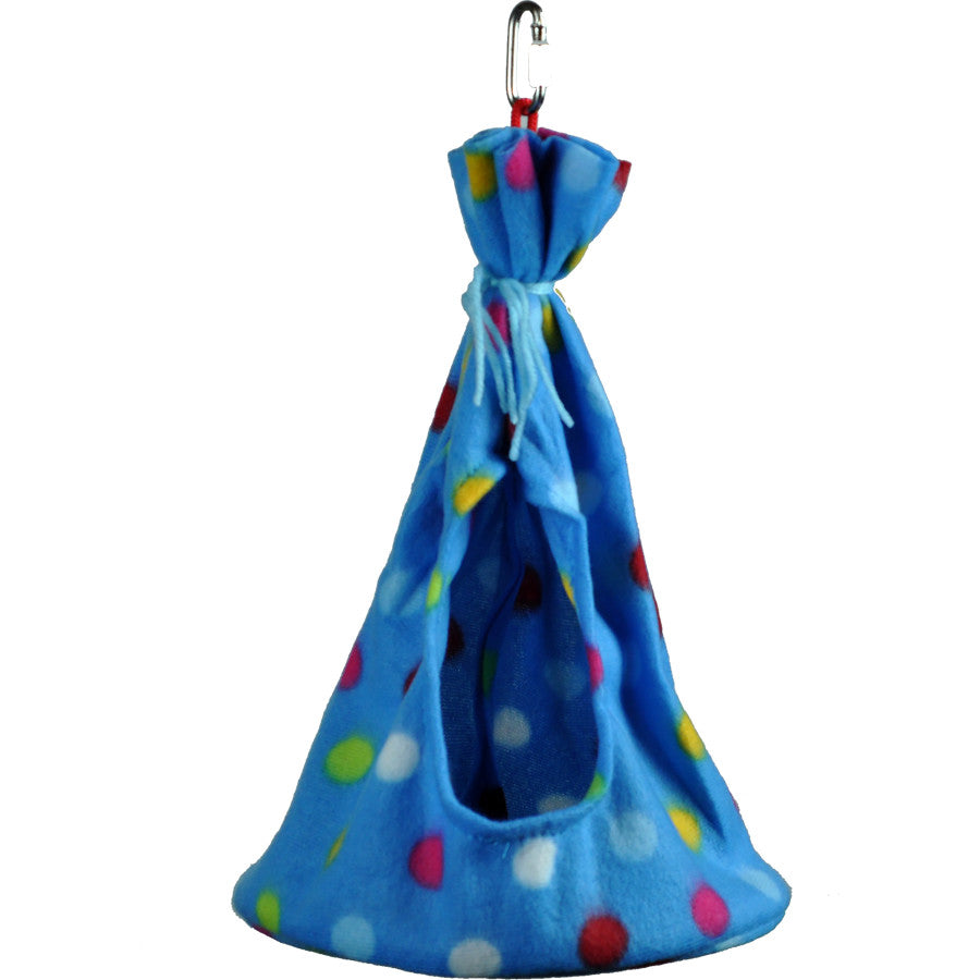 A&E Happy Beaks Fleece Teepee Bird Toy Medium