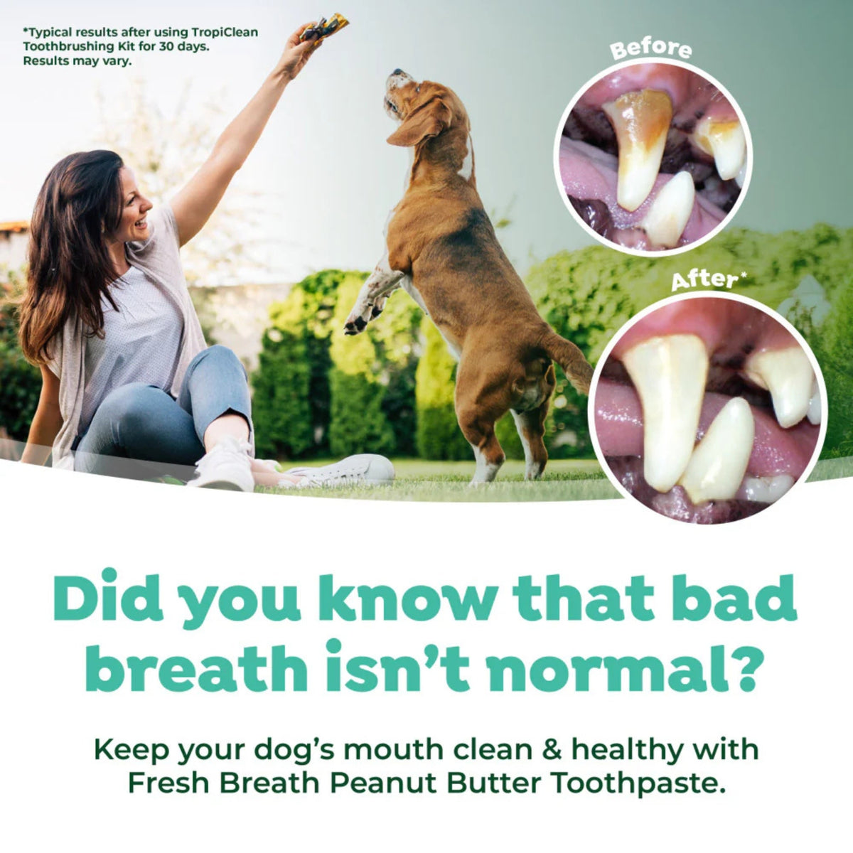 Vfresh Breath By Tropiclean Dog Enticers Gel Peanut Butter & Honey 2oz.