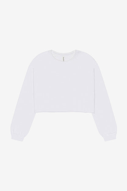 Custom Women's Cropped Long-Sleeve Shirt
