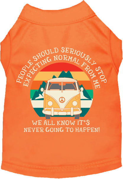 Cat or Dog Shirt for Pets "Stop Expecting Normal Vanlife"