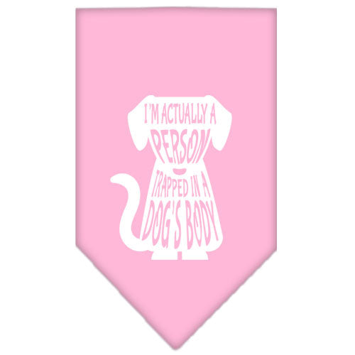 Pet and Dog Bandana Screen Printed, "Trapped In A Dog's Body"